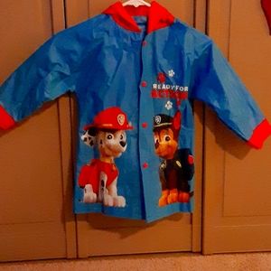 Paw patrol child's rain coat
